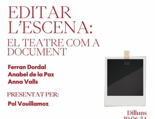 Anna Valls participa a ‘Editar l’escena: el teatre com a document’, a l’Ateneu Barcelonès