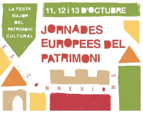 Cartell de les Jornades Europees de Patrimoni 11 a 13 d'octubre de 2024